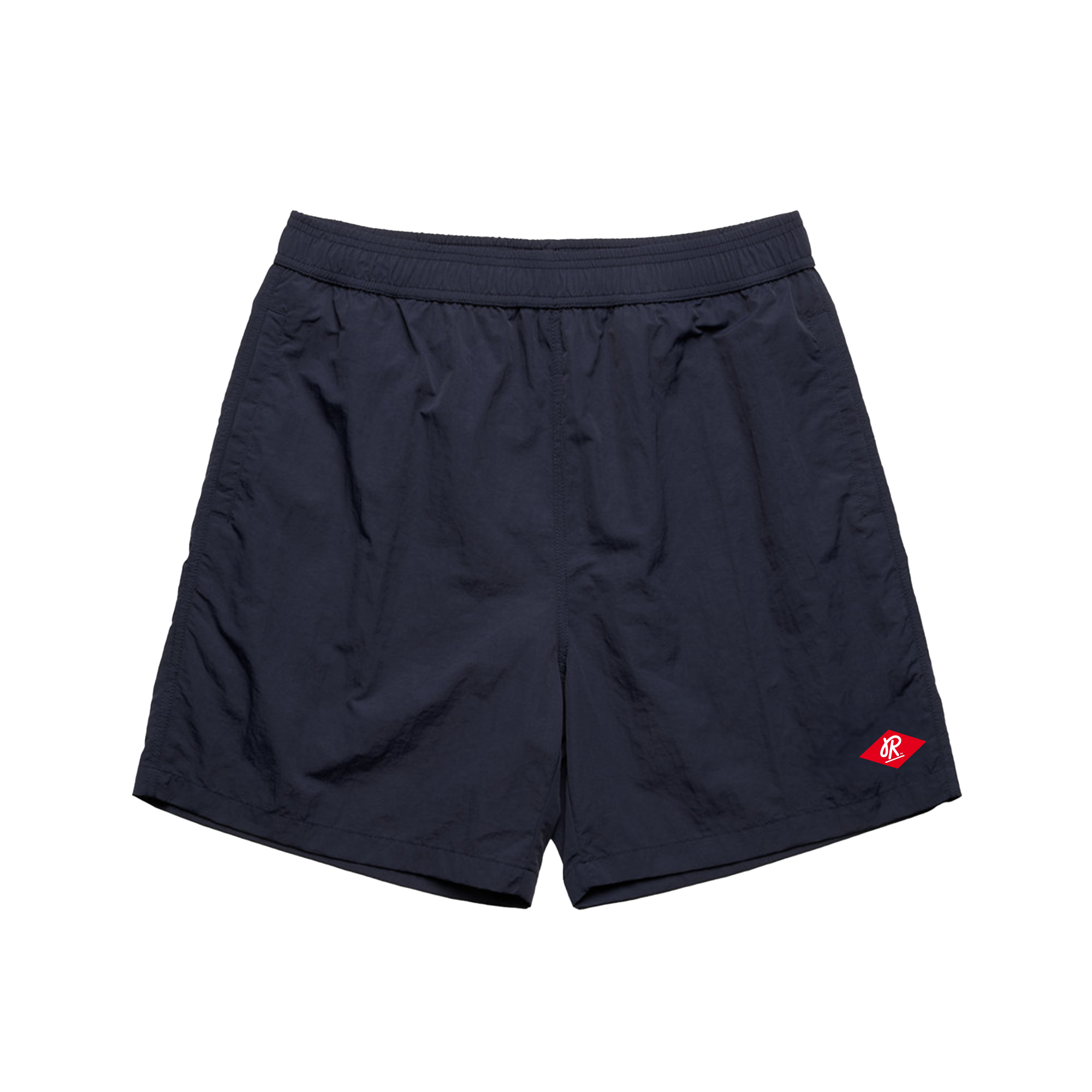 Embroidered Board Shorts - Navy